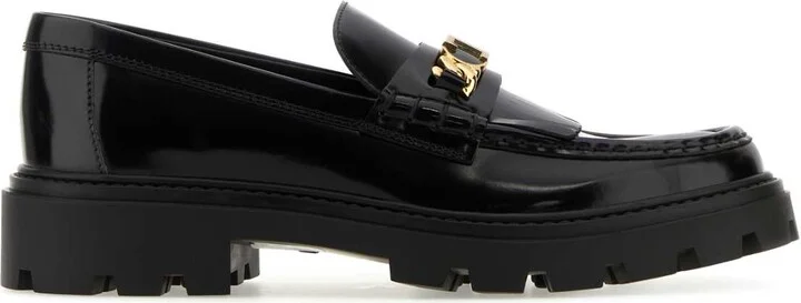 Black Leather Loafers