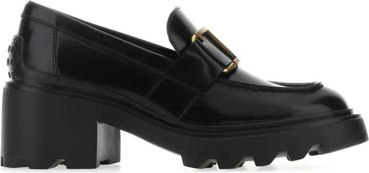 Black Leather Loafers