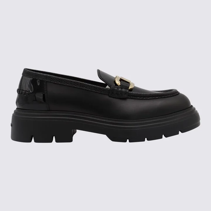 Black Leather Loafers
