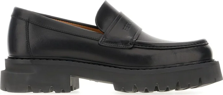 Black Leather Loafers