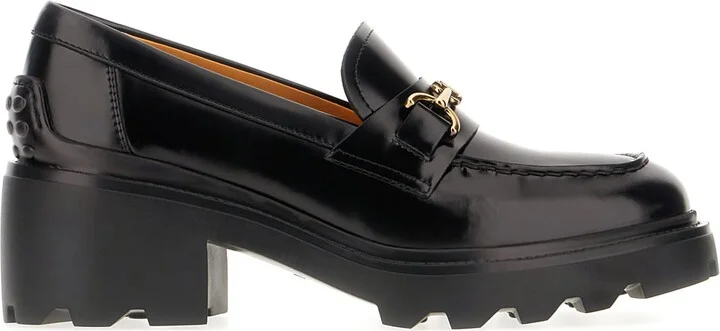 Black Leather Loafers
