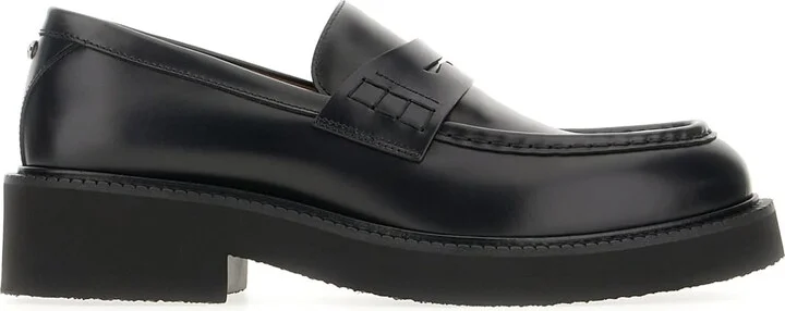 Black Leather Loafers