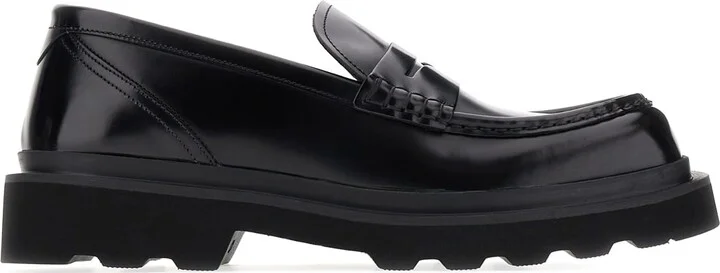 Black Leather Loafers