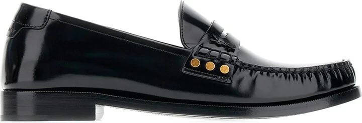 Black Leather Loafers