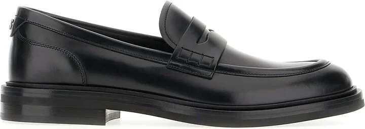 Black Leather Loafers