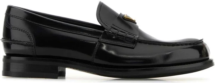 Black Leather Loafers