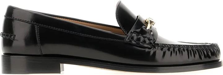 Black Leather Loafers