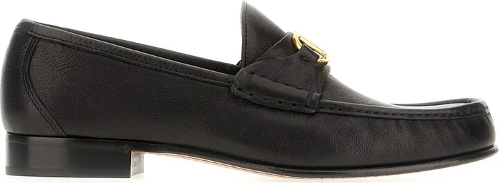 Black Leather Loafers