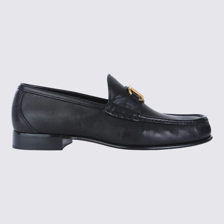 Black Leather Loafers
