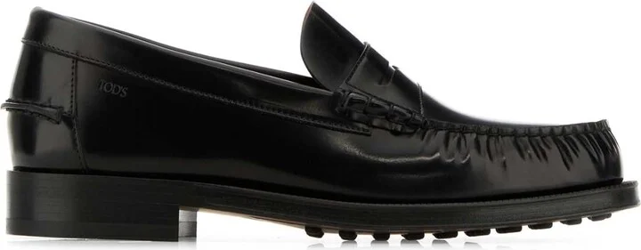 Black Leather Loafers