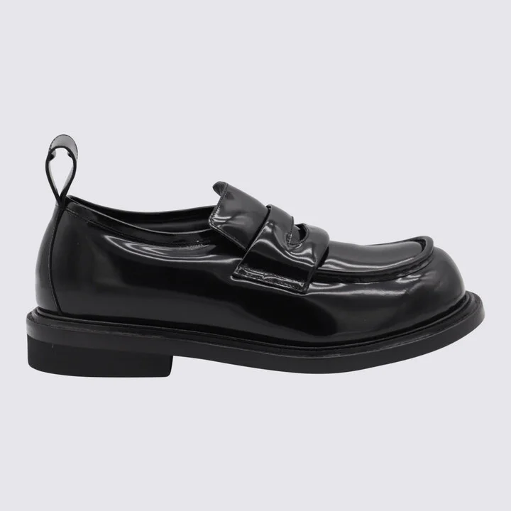 Black Leather Loafers