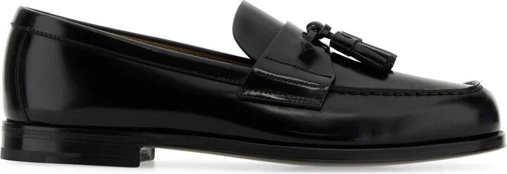 Black Leather Loafers