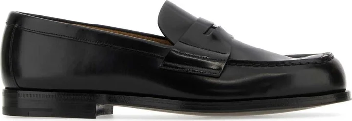 Black Leather Loafers