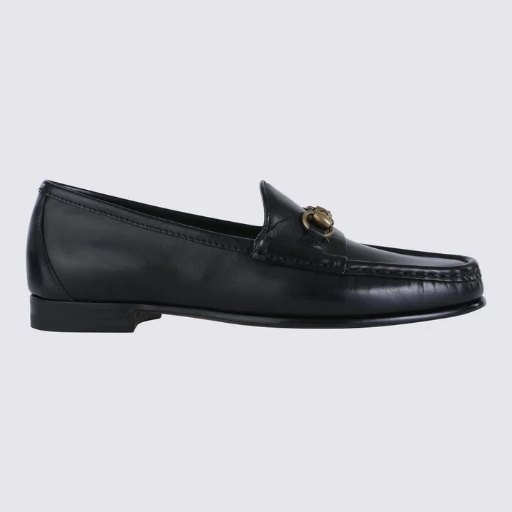 Black Leather Loafers