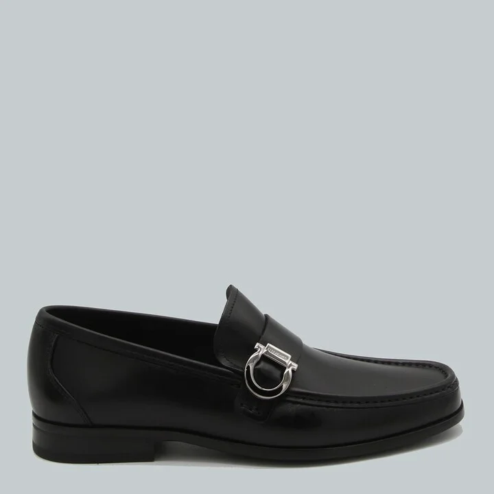 Black Leather Loafers
