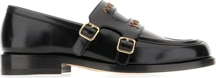 Black Leather Loafers
