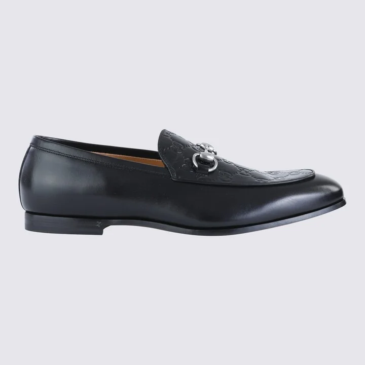 Black Leather Loafers