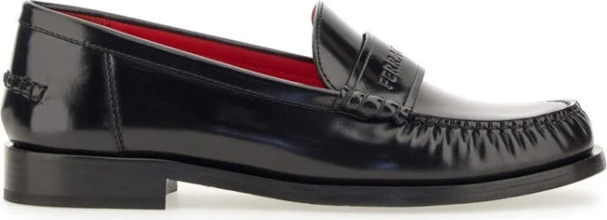 Black Leather Loafers