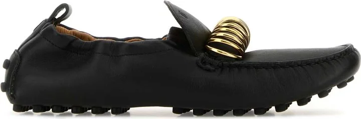Black Leather Loafers