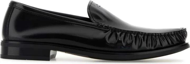 Black Leather Loafers