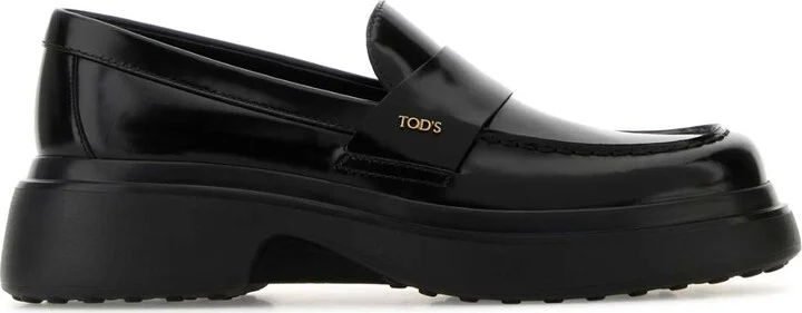 Black Leather Loafers
