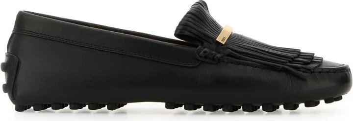 Black Leather Loafers