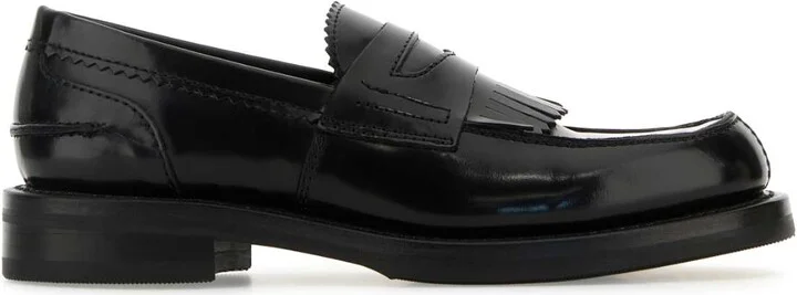 Black Leather Loafers