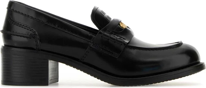 Black Leather Loafers