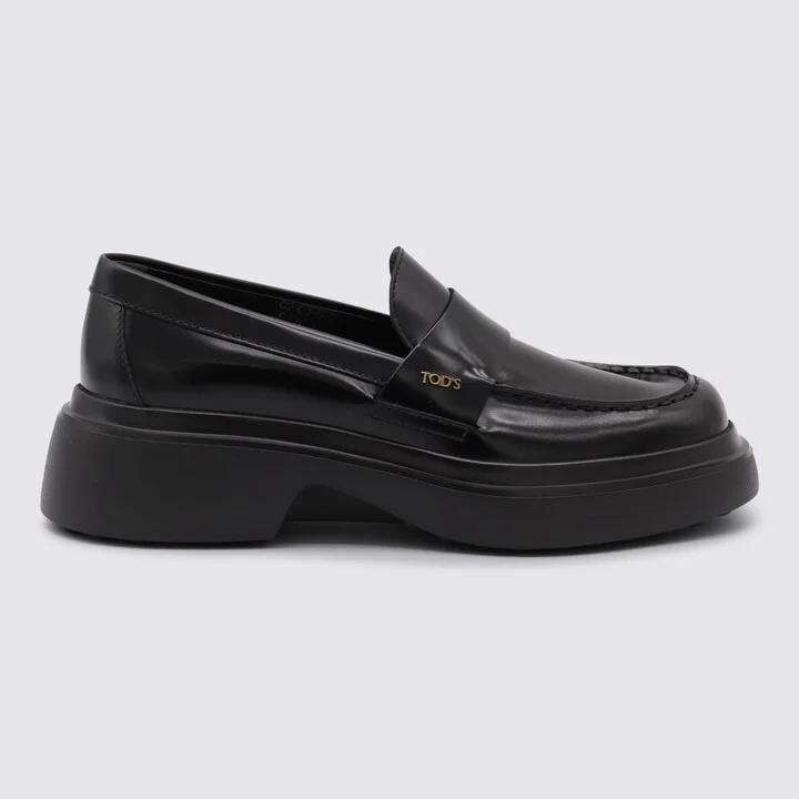 Black Leather Loafers