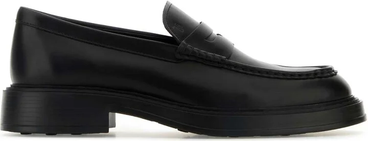 Black Leather Loafers