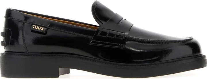 Black Leather Loafers