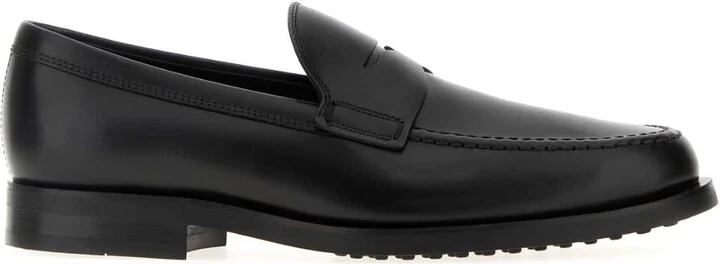 Black Leather Loafers