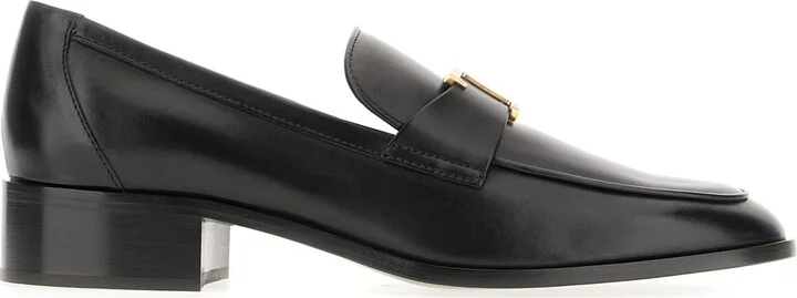Black Leather Loafers