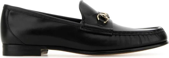 Black Leather Loafers