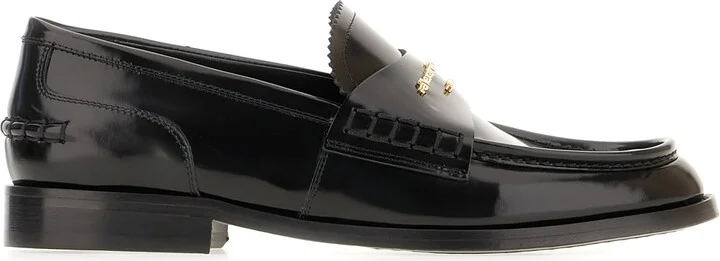 Black Leather Loafers