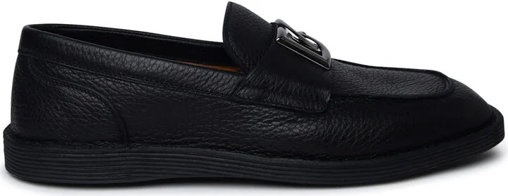 Black Leather Loafers