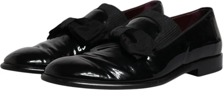 Black Leather Loafers Men Formal Dress Men's Shoes (Pre-Owned) - Image 4