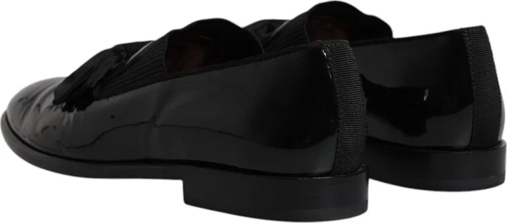 Black Leather Loafers Men Formal Dress Men's Shoes (Pre-Owned) - Image 5