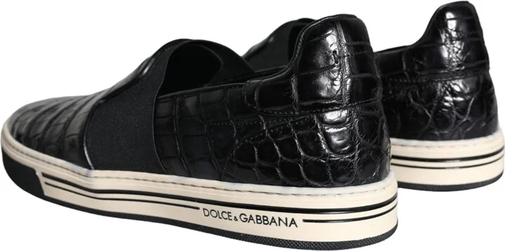 Black Leather Loafers Slippers Casual Men's Shoes (Pre-Owned) - Image 4