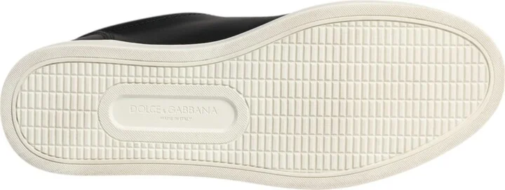 Black Leather Logo London Sneaker Men's Shoes (Pre-Owned) - Image 6
