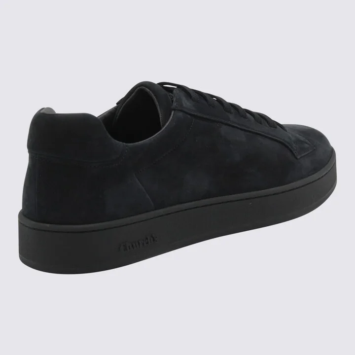 Black Leather Ludlow Sneakers - Image 3