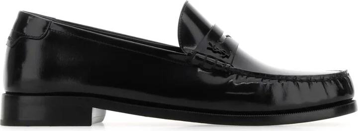 Black Leather Magnum Loafers
