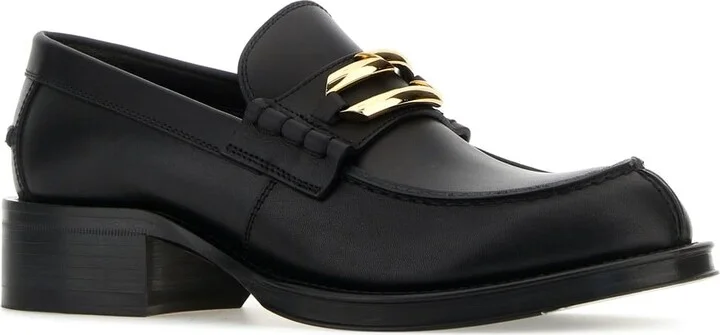 Black Leather Medley Loafers - Image 2