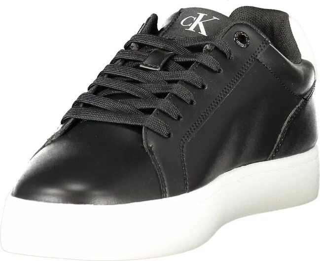Black Leather Men Men's Sneaker - Image 3