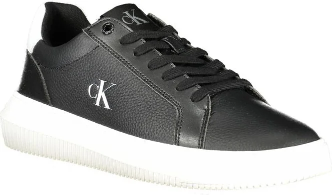 Black Leather Men Men's Sneaker - Image 2