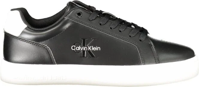 Black Leather Men Men's Sneaker