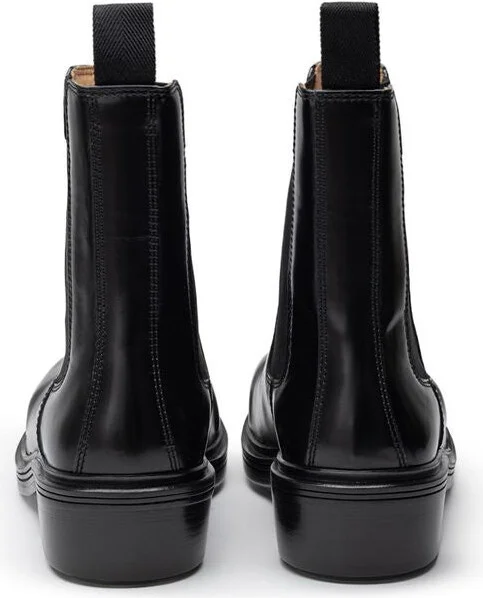 Black Leather Men's Boot - Image 3