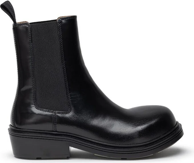 Black Leather Men's Boot
