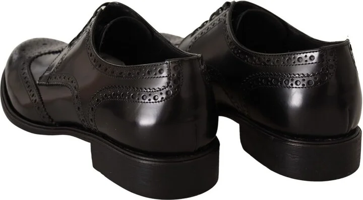 Black Leather Men's Formal - Image 3