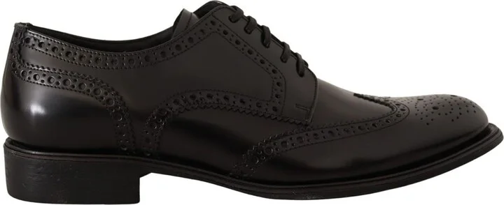 Black Leather Men's Formal